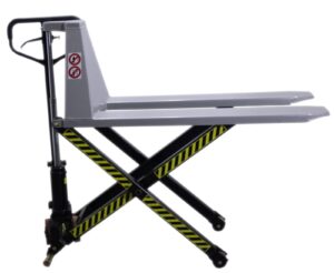 Ручная гидравлическая тележка (рохля) Tisel Technics TX10 ножничным подъемом