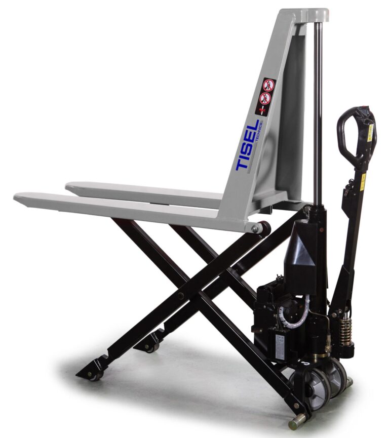 Ручная гидравлическая тележка (рохля) Tisel Technics TX10 E с электроподъемом