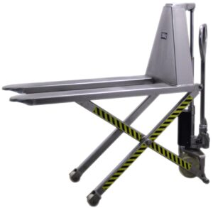 Ручная гидравлическая тележка (рохля) Tisel Technics TZX10 INOX (ножничная, нержавеющая сталь)